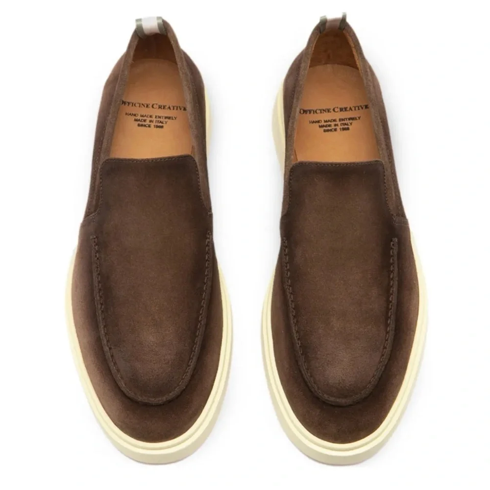 OFFICINE CREATIVE Bones 002 Suede Loafer Size 43,5 US 11